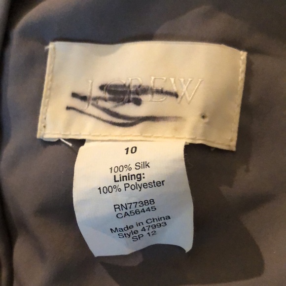 J Crew Outlet Gray Formal Dress size 10 - Picture 8 of 8